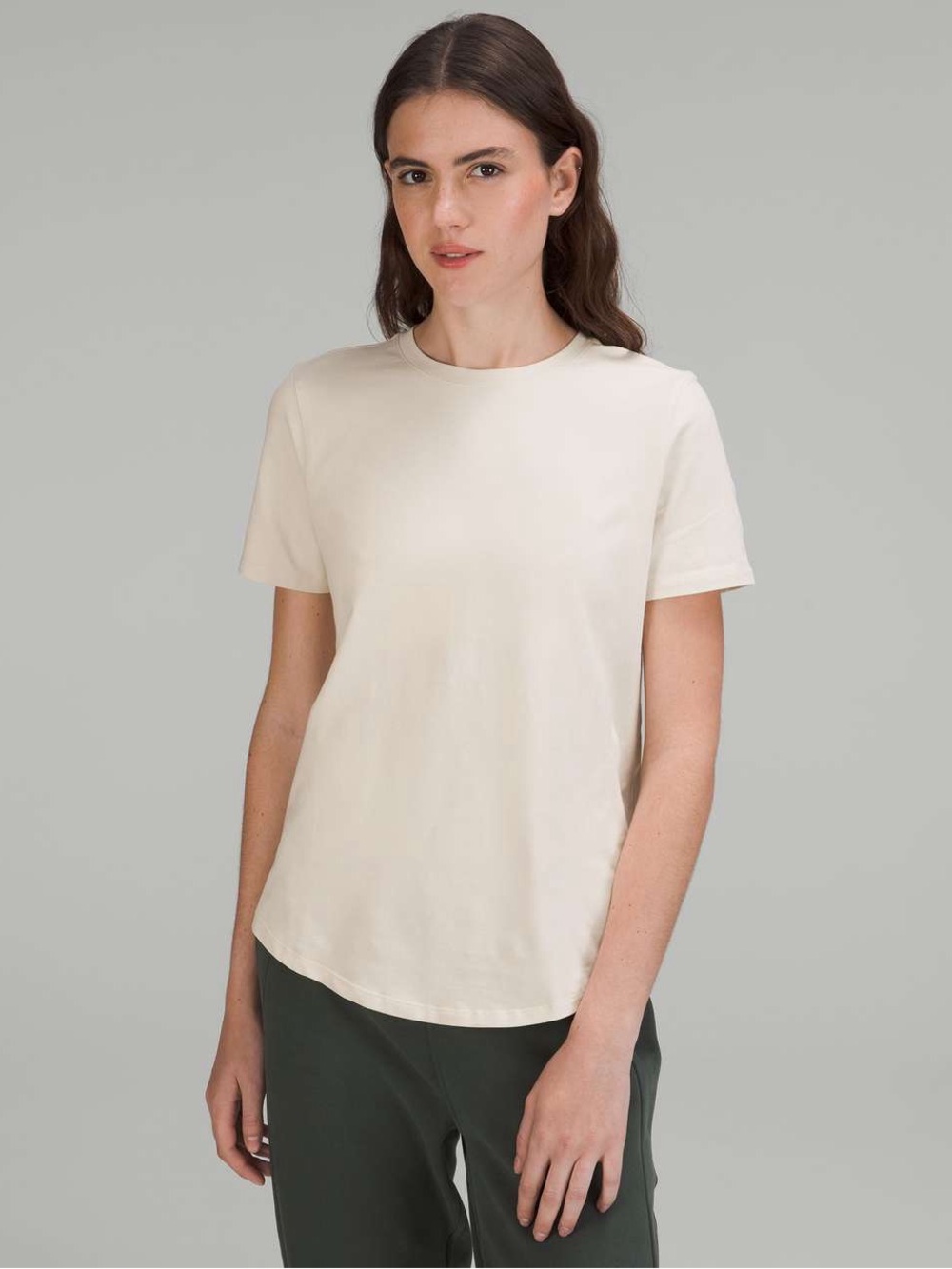Lululemon Love Crew White Opal T Shirt Short Sleeve Crew Tee Size 8 Like New
